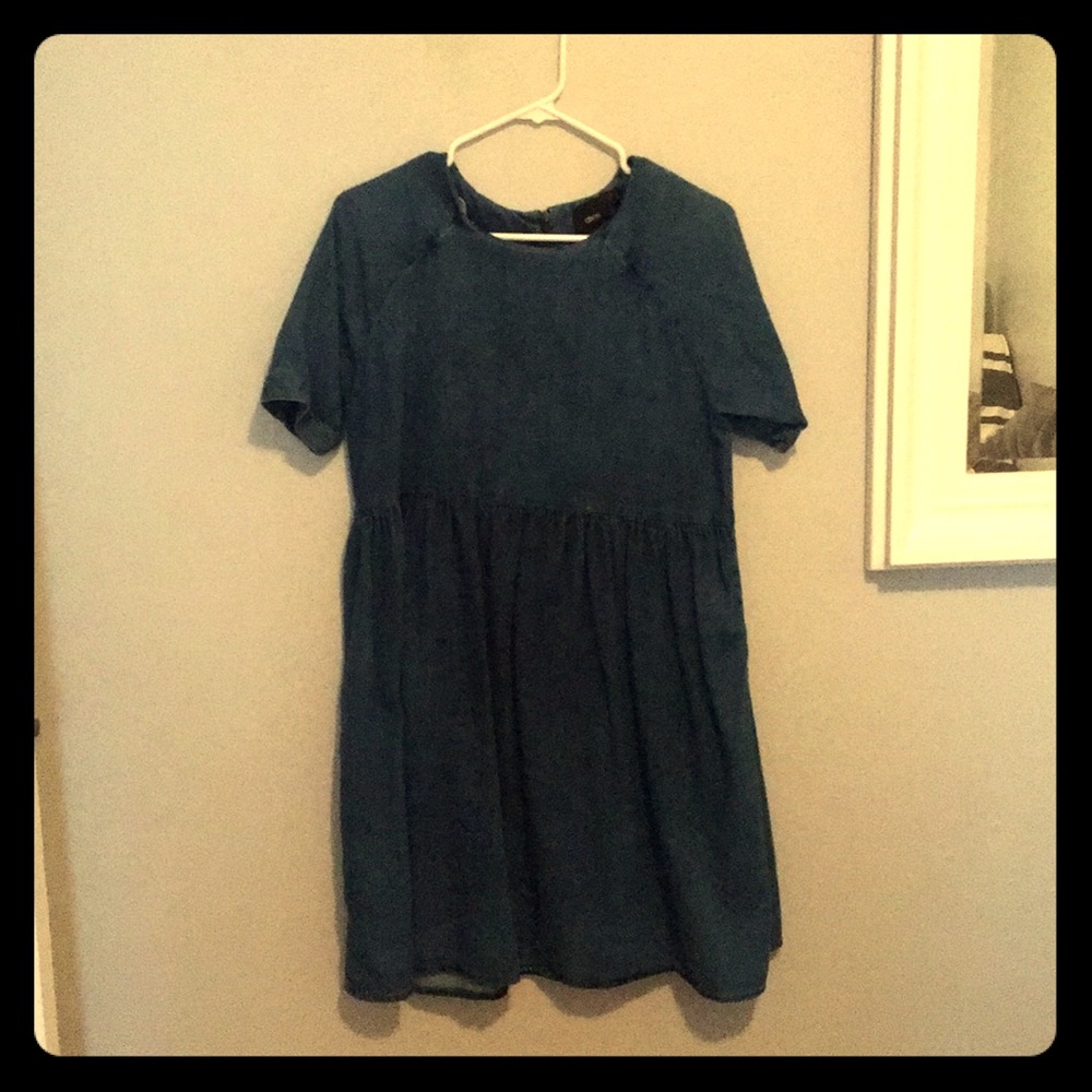 ASos denim maternity dress